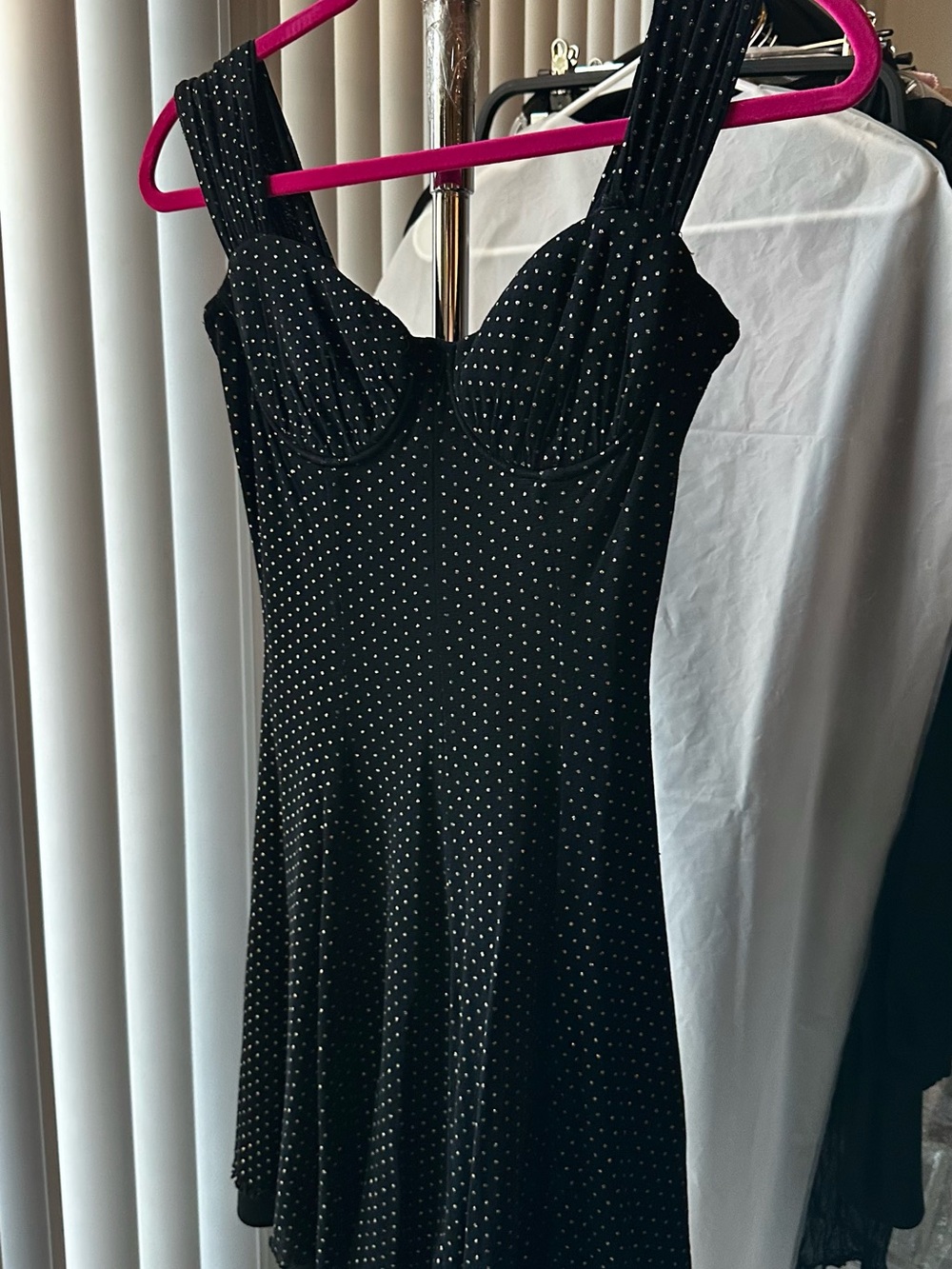 VTG 90s Shimmery Little Black Dress Mini Size-Small